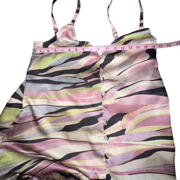 Ted Baker Warrenn Printed Button Through Cami Maxi Dress Dusky Pink US XS ( 1 ) - Picture 6 of 12